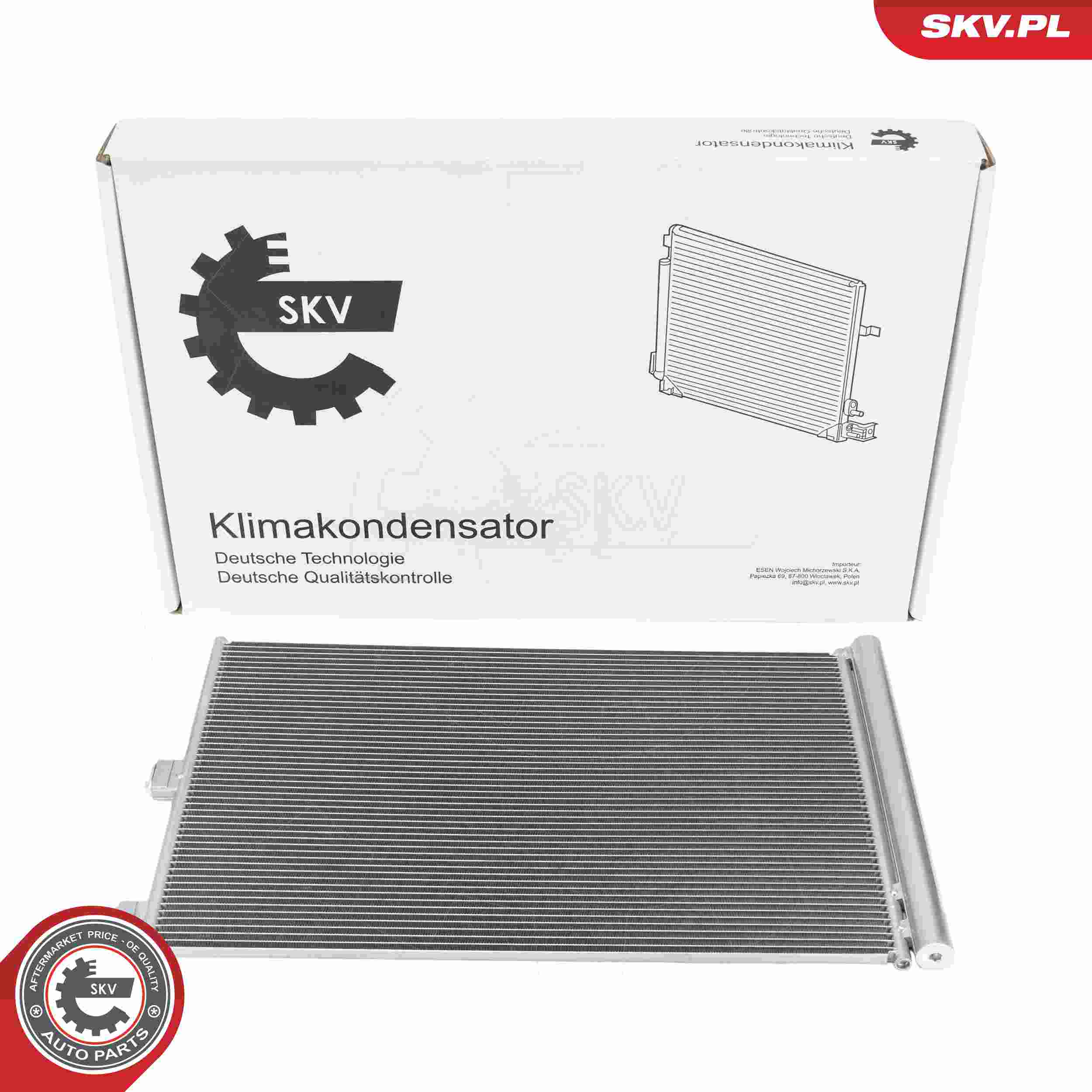 ESEN SKV Kondensor, klimaanlæg 86skv472 for MERCEDES-BENZ