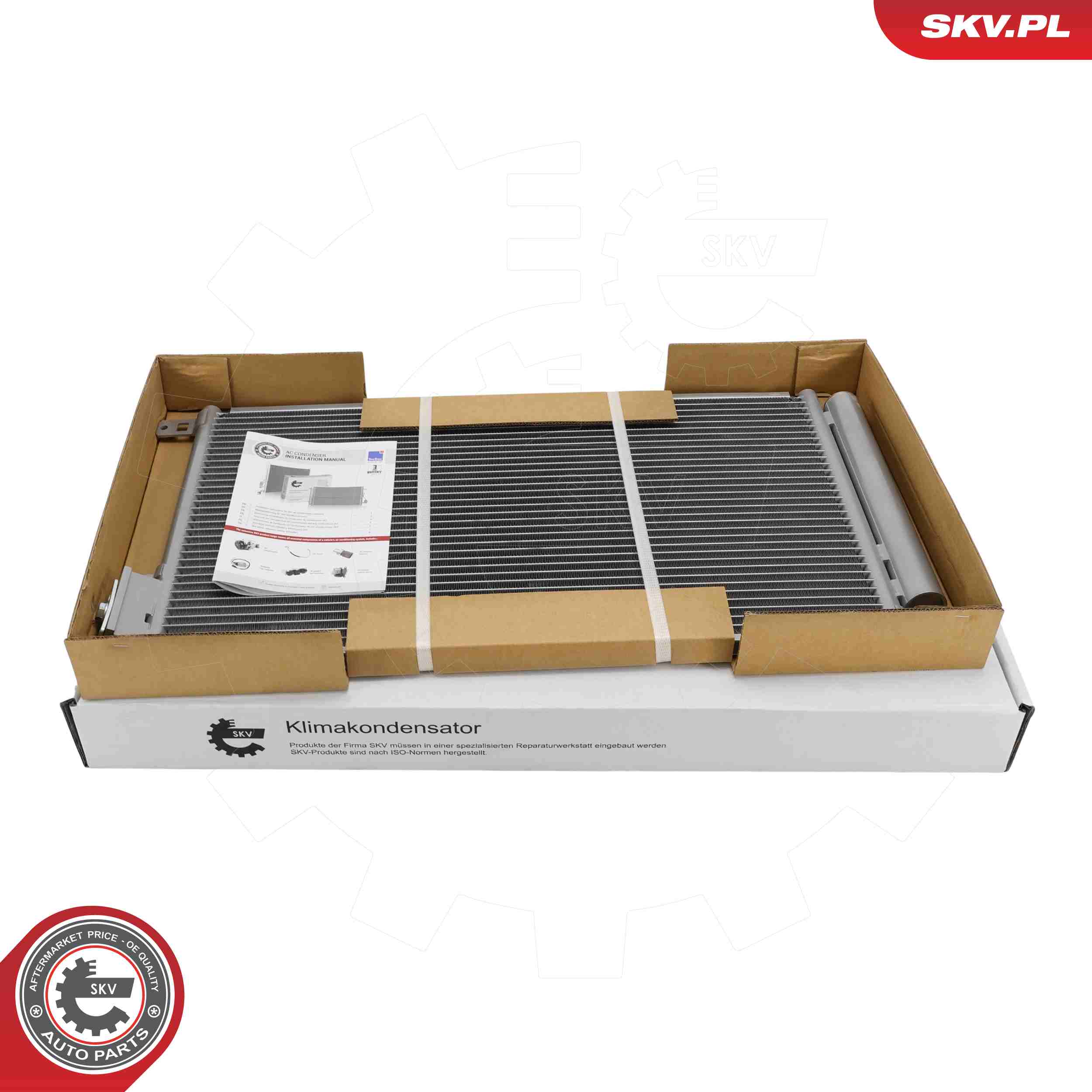 ESEN SKV Kondensor, klimaanlæg 86skv318 for VAUXHALL OPEL FIAT