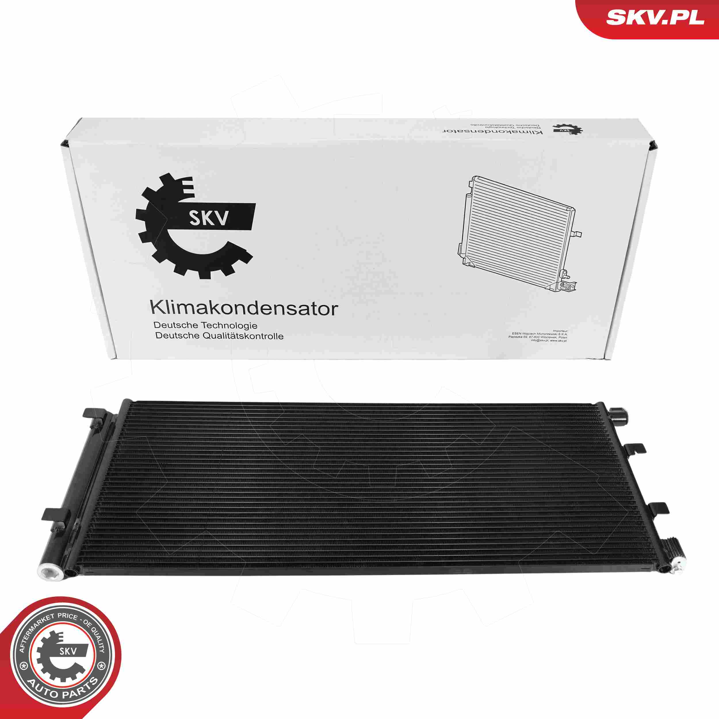 ESEN SKV Kondensor, klimaanlæg 86skv011 for VAUXHALL NISSAN RENAULT