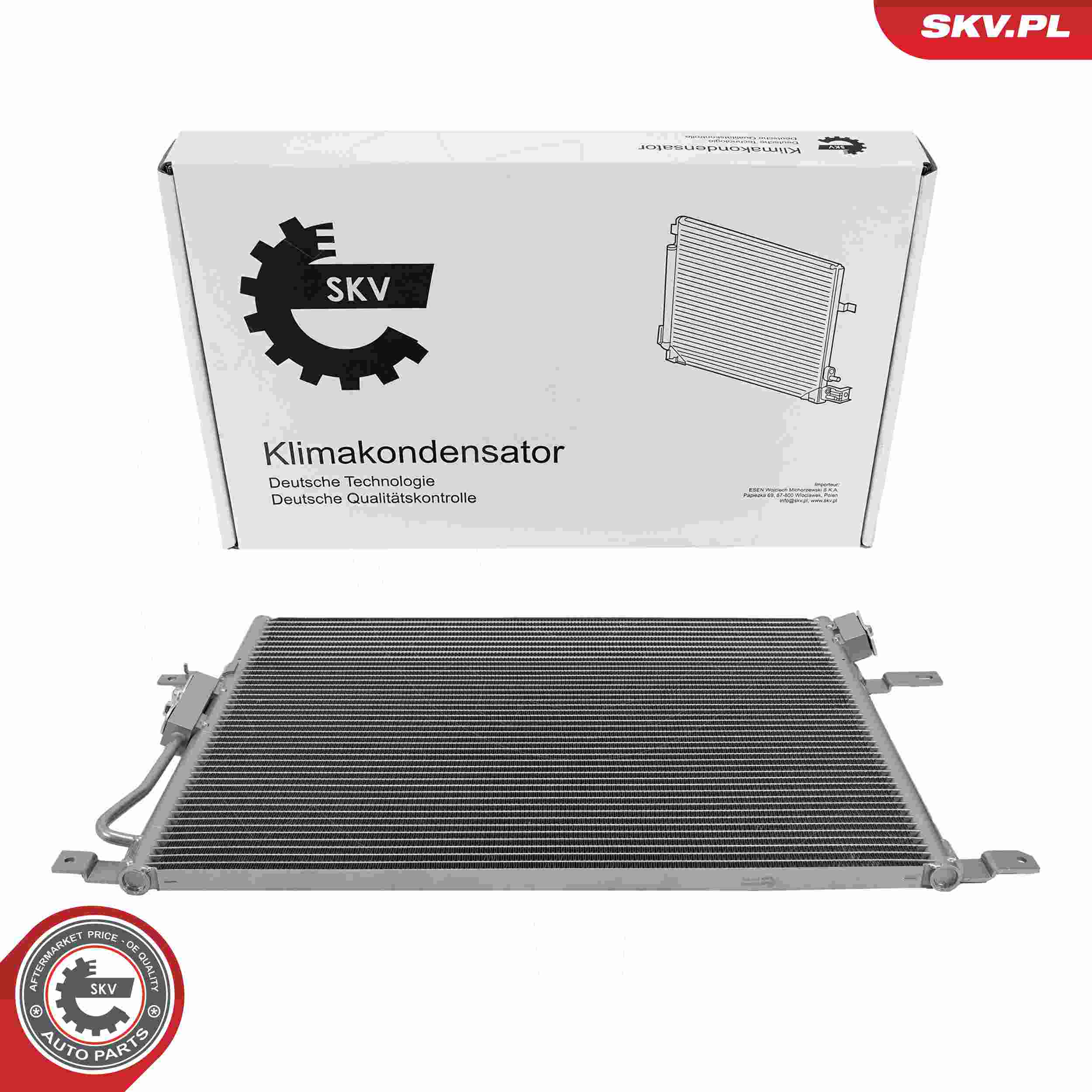 ESEN SKV Kondensor, klimaanlæg 86skv601 for JEEP