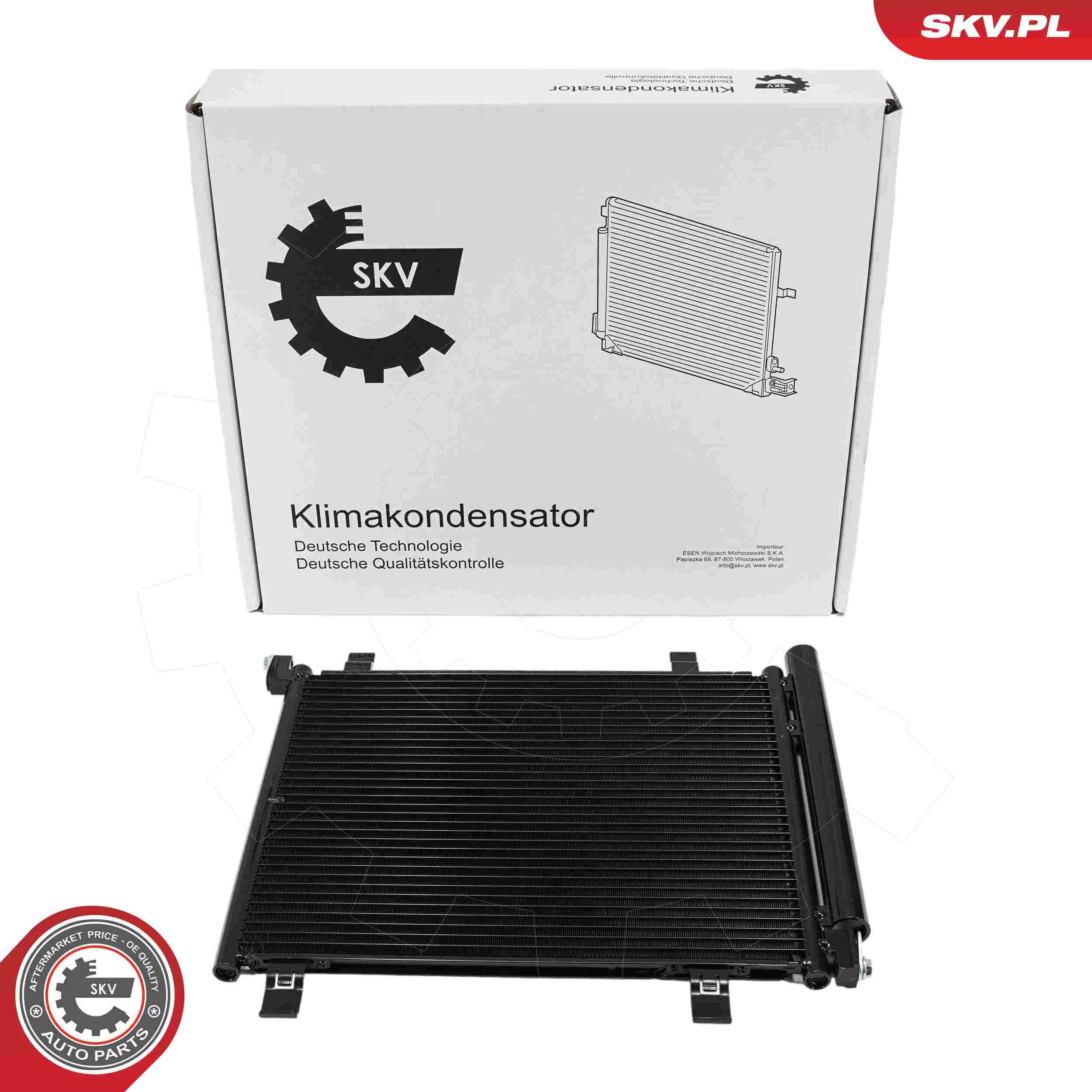 ESEN SKV Kondensor, klimaanlæg 86skv125 for VW