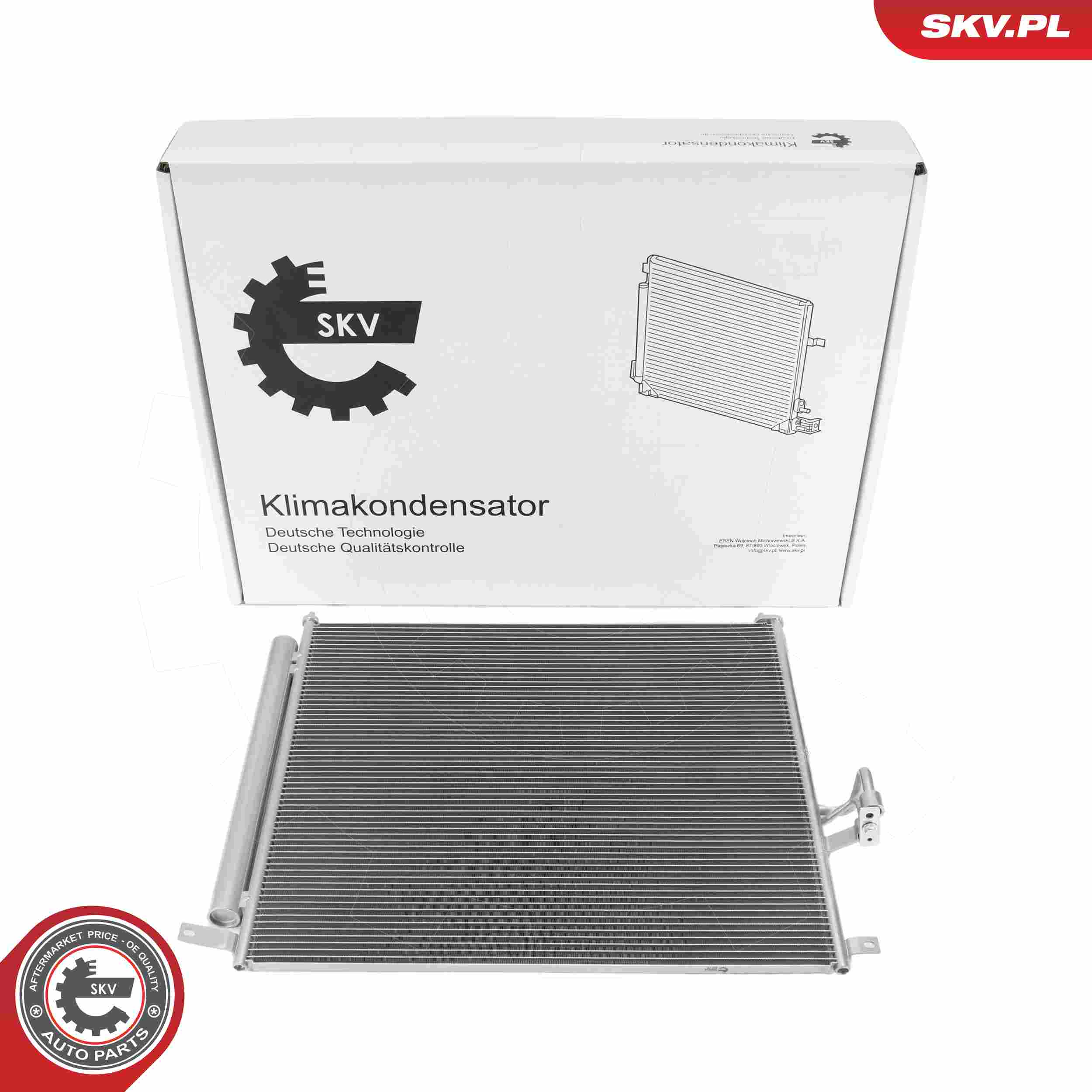 ESEN SKV Kondensor, klimaanlæg 86skv413 for FORD USA MAZDA