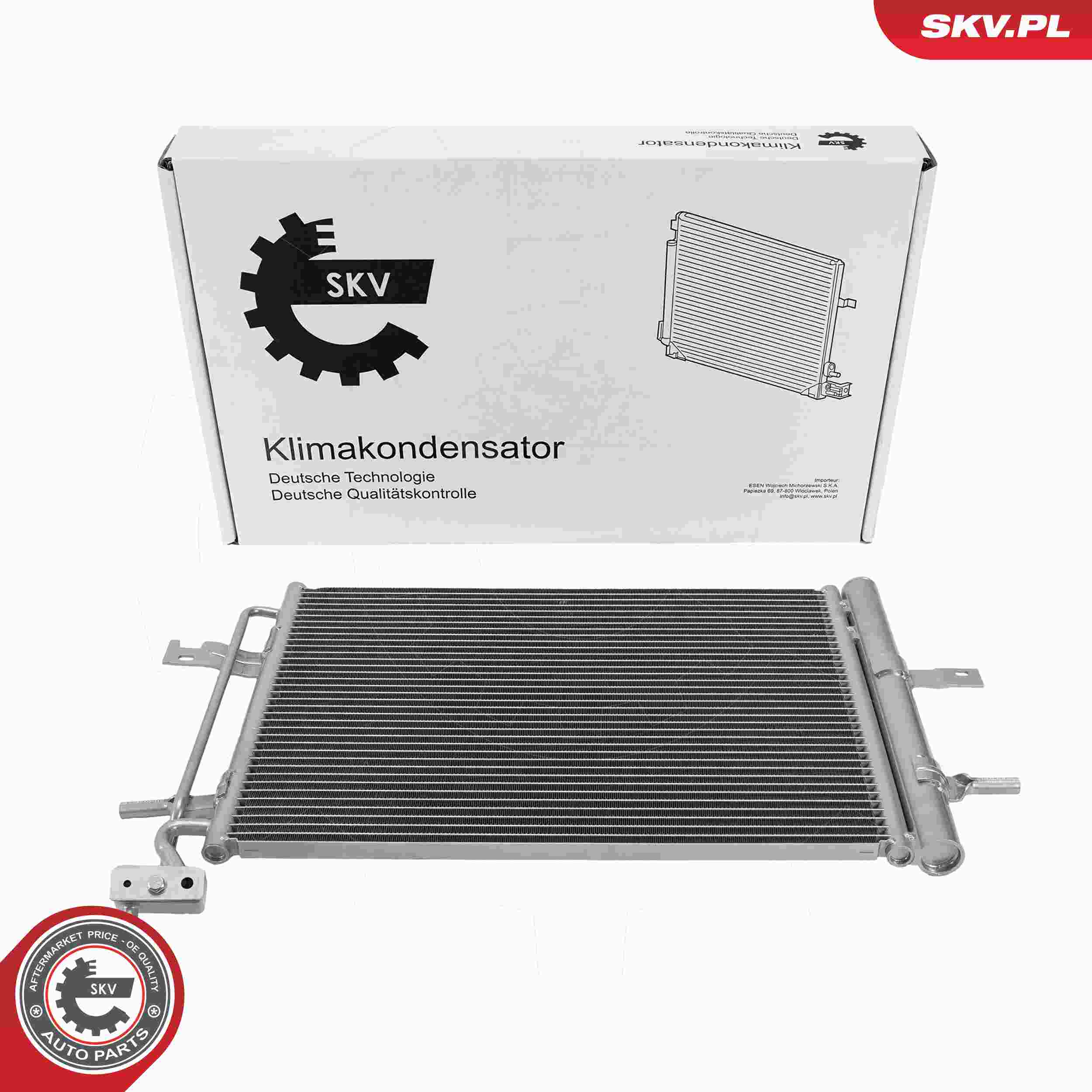 ESEN SKV Kondensor, klimaanlæg 86skv473 for VAUXHALL