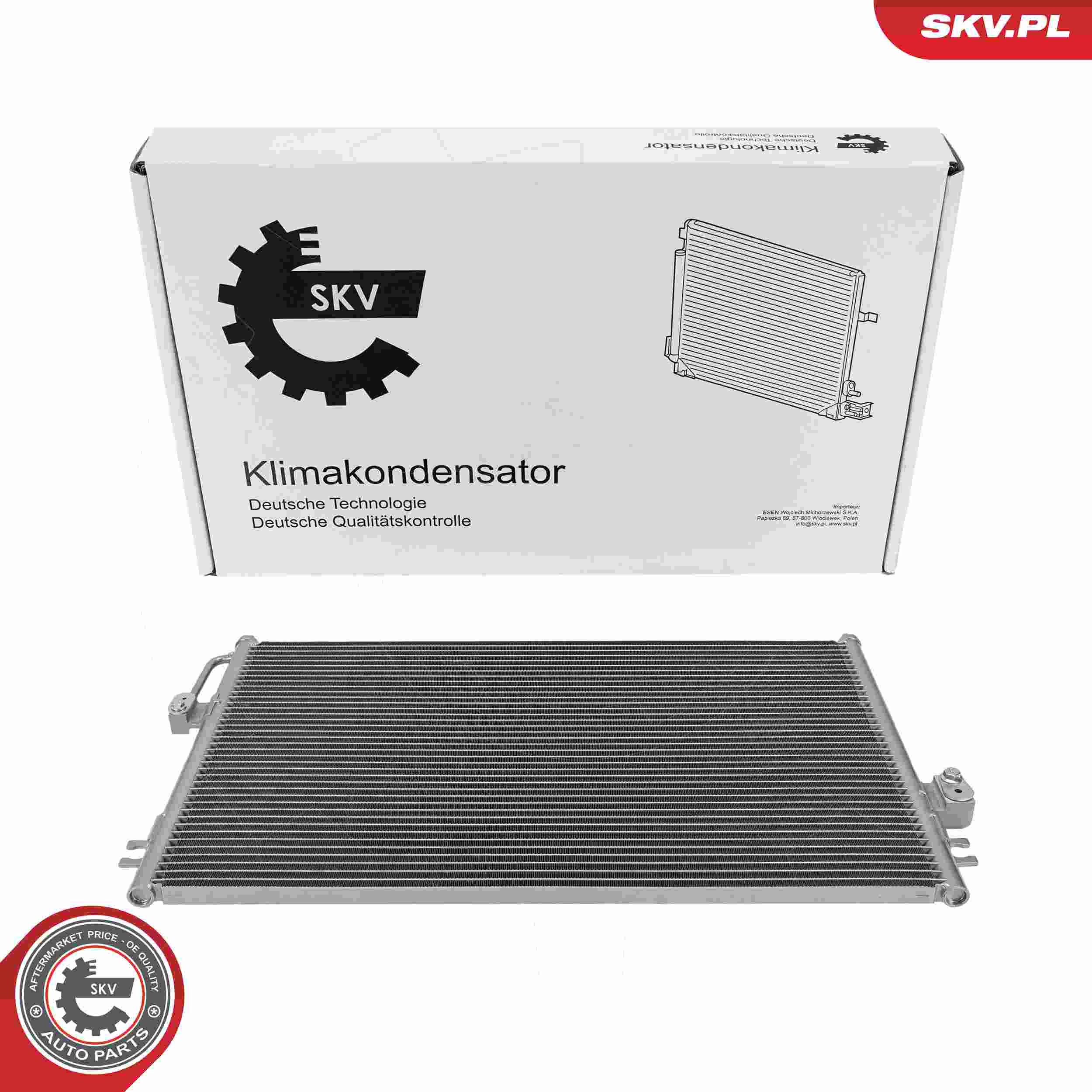 ESEN SKV Kondensor, klimaanlæg 86skv465 for HYUNDAI
