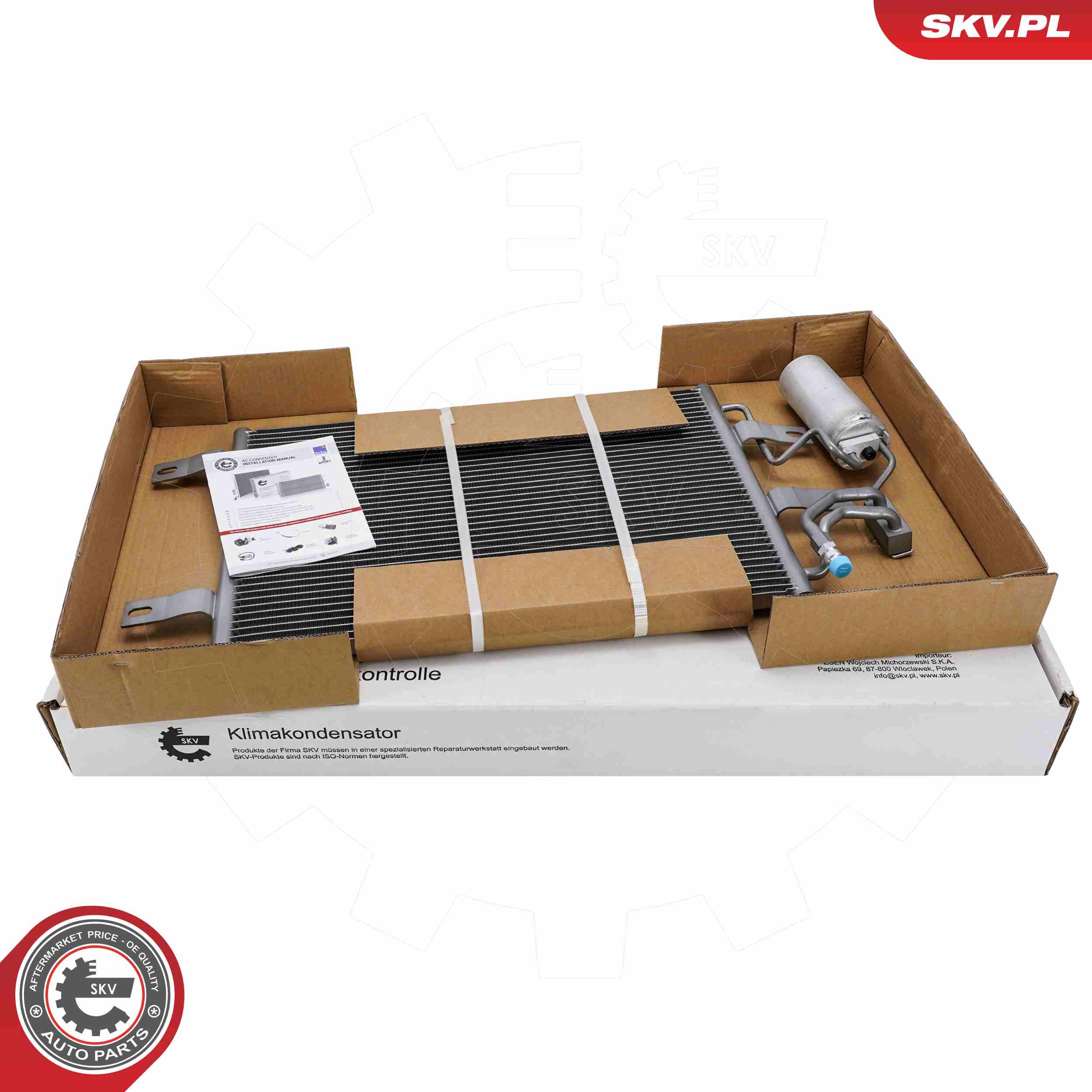 ESEN SKV Kondensor, klimaanlæg 86skv313 for VAUXHALL