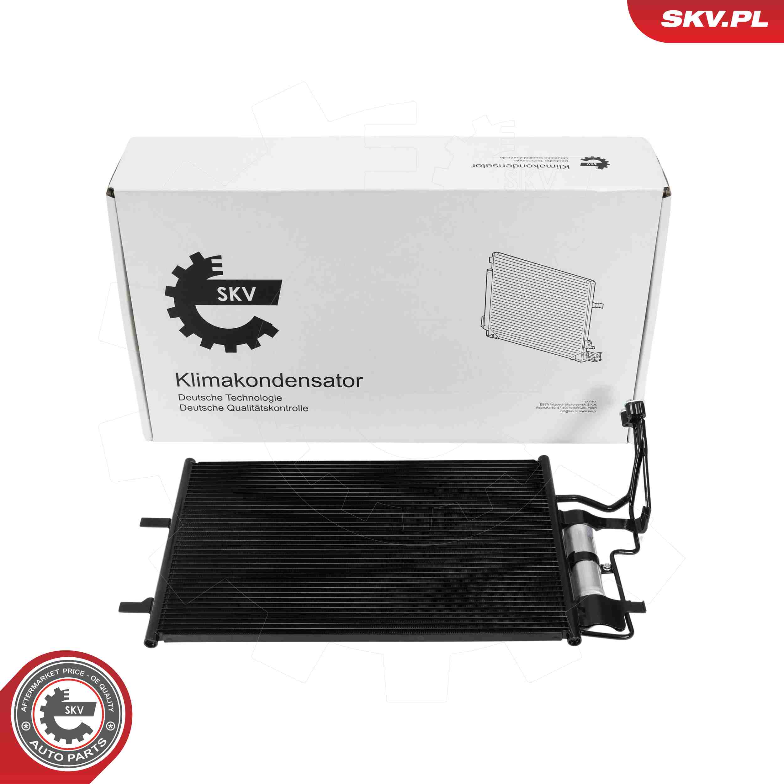 ESEN SKV Kondensor, klimaanlæg 86skv075 for MAZDA