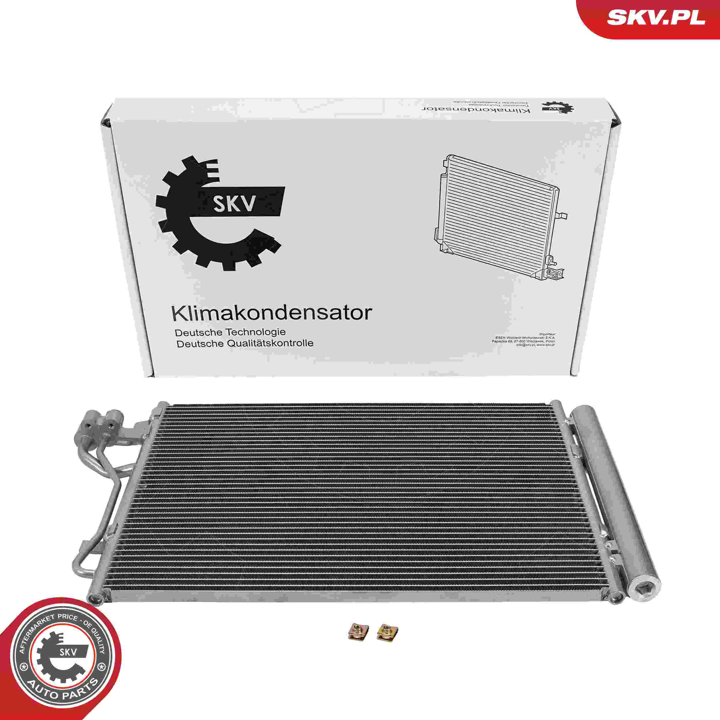 ESEN SKV Kondensor, klimaanlæg 86skv334 for KIA