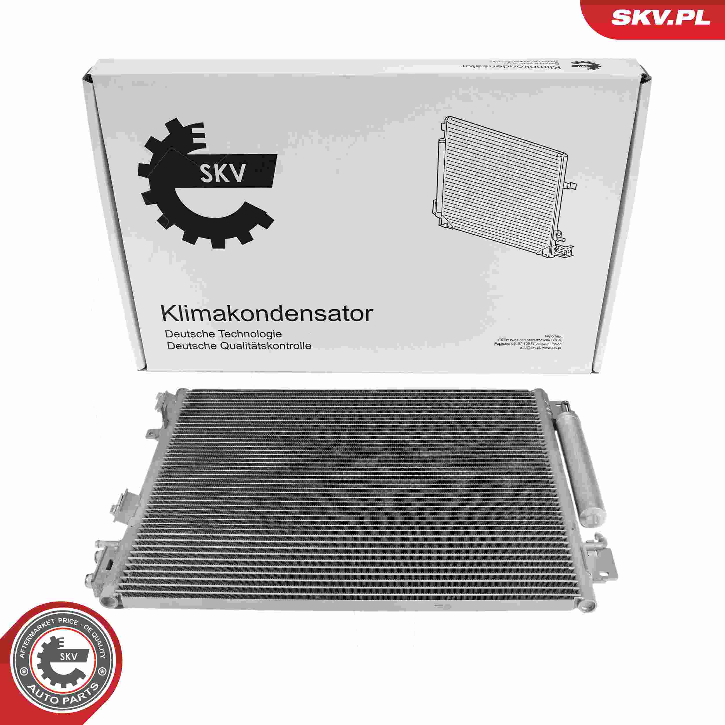 ESEN SKV Kondensor, klimaanlæg 86skv471 for LANCIA