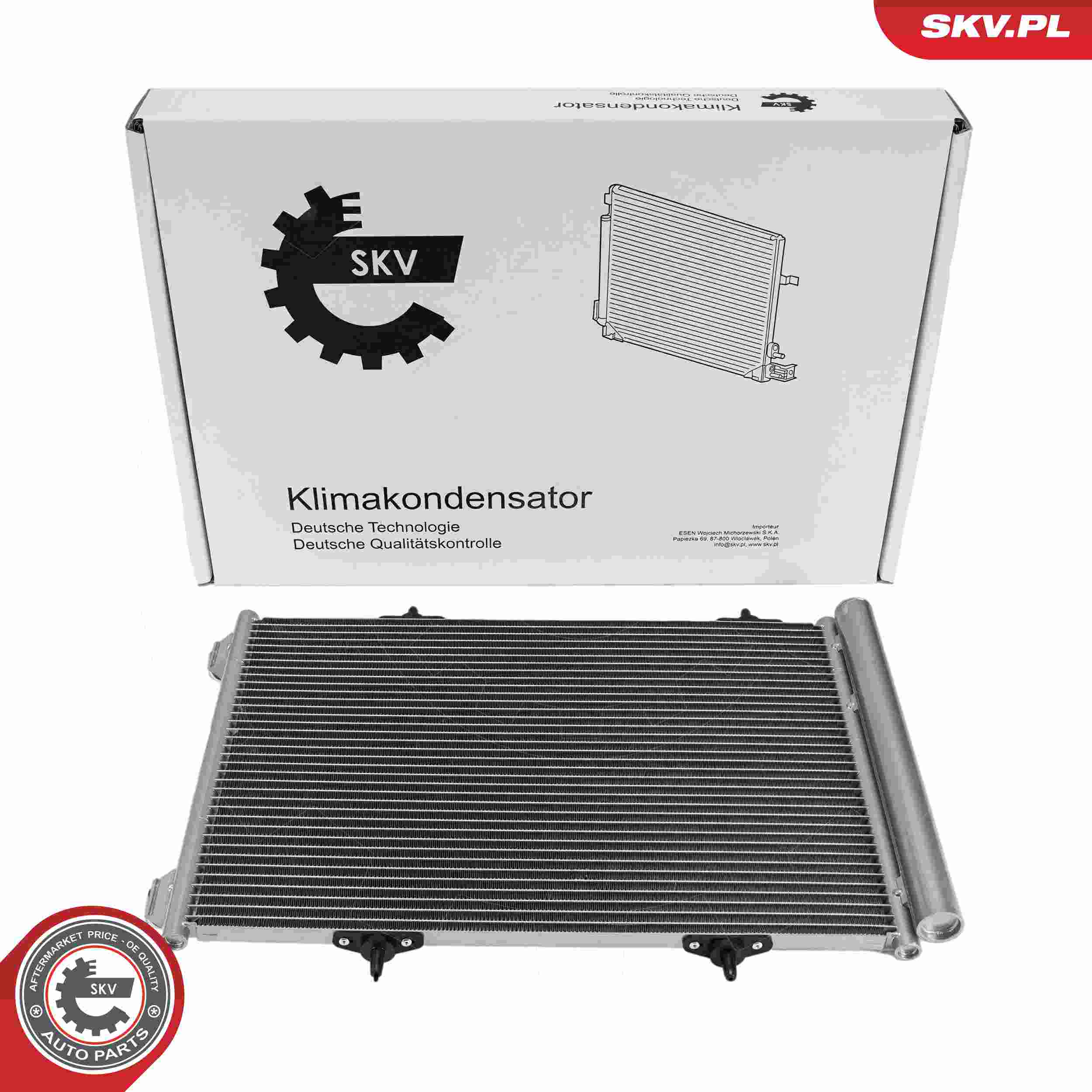 ESEN SKV Kondensor, klimaanlæg 86skv032 for VAUXHALL DS