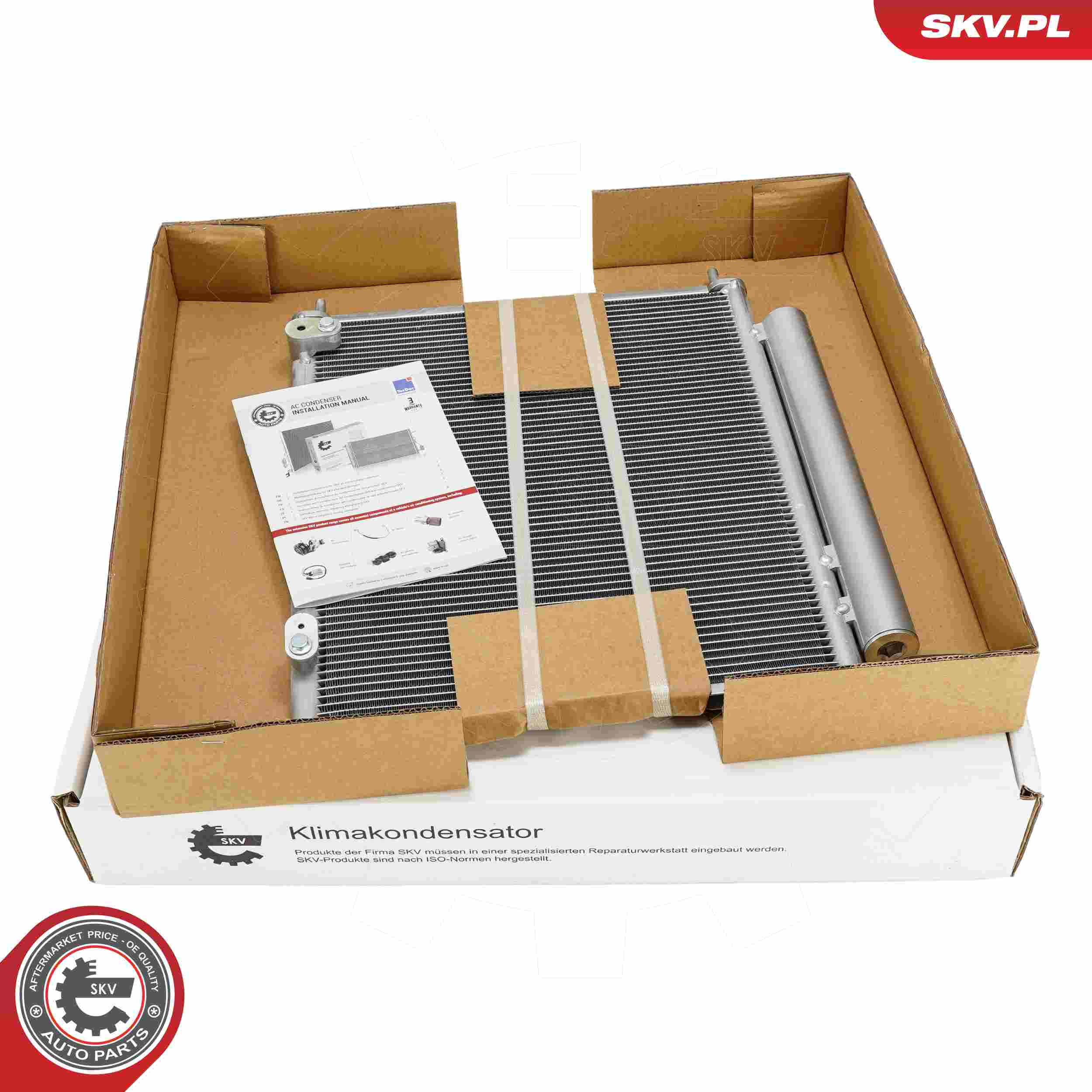 ESEN SKV Kondensor, klimaanlæg 86skv549 for PEUGEOT