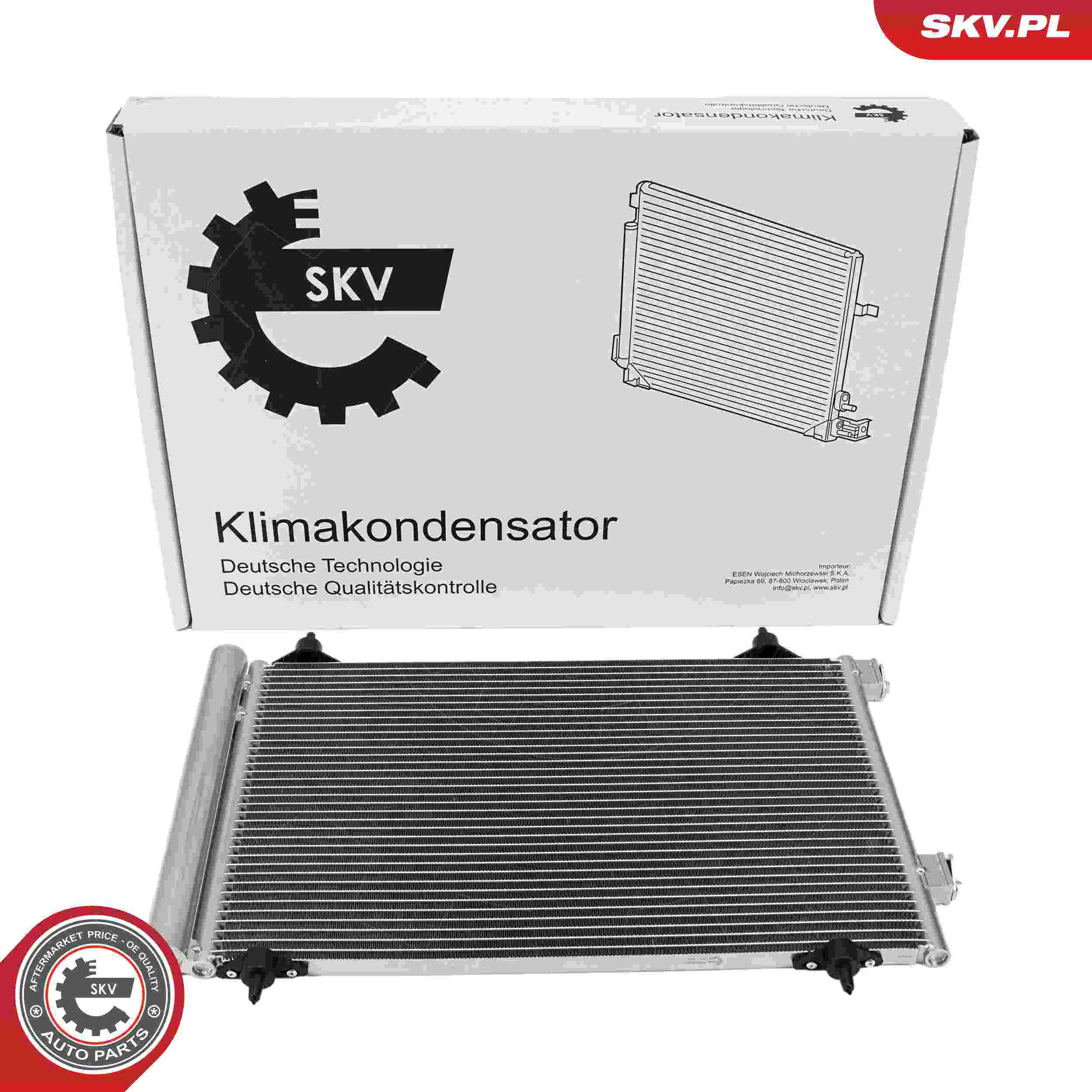 ESEN SKV Kondensor, klimaanlæg 86skv034 for DS PEUGEOT