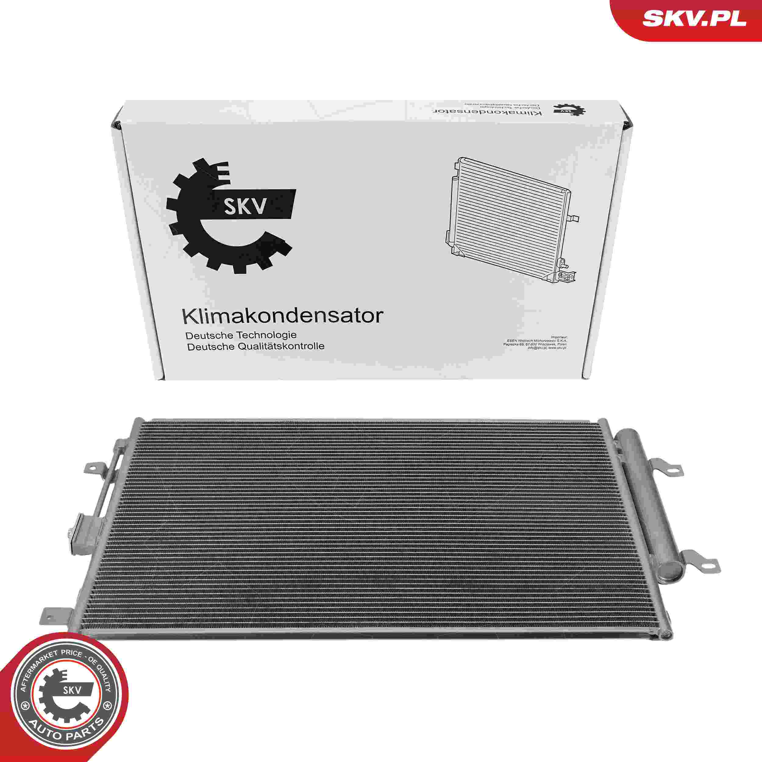 ESEN SKV Kondensor, klimaanlæg 86skv642 for JEEP
