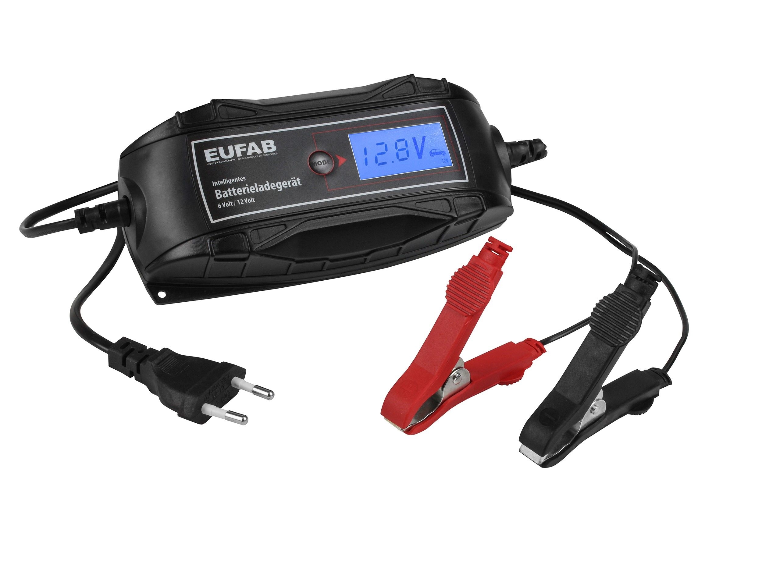 Intelligent batterilader 4 ampere, EUFAB