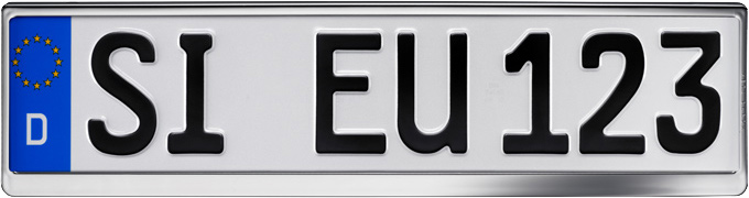 Nummerpladeholder, ERICH UTSCH