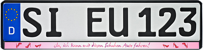 Nummerpladeholder, ERICH UTSCH