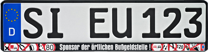 Nummerpladeholder, ERICH UTSCH