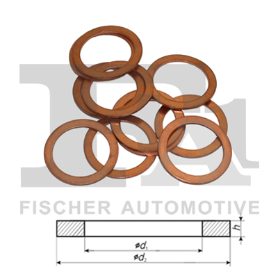 FA1 Pakningsring, turbo-lader 004810010 for VOLVO LANCIA IVECO