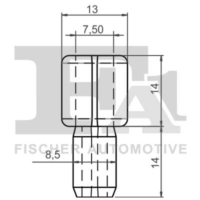 FA1 Clips, side-/beskyttelseslister 111003510 for CITROËN/PEUGEOT VAG