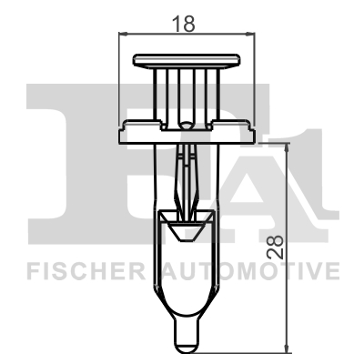 FA1 Clips, side-/beskyttelseslister 773000925 for CITROËN/PEUGEOT TOYOTA