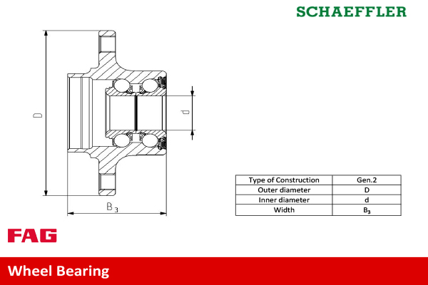 SCHAEFFLER FAG Hjullejesæt 713679150 for FORD