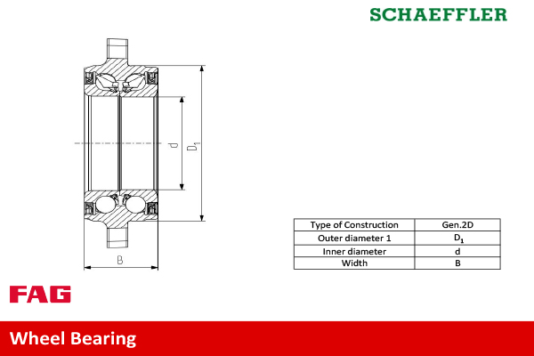 SCHAEFFLER FAG Hjullejesæt 713611140 for AUDI