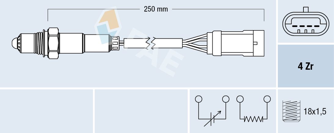 FAE Lambdasonde 77151 for RENAULT DACIA NISSAN