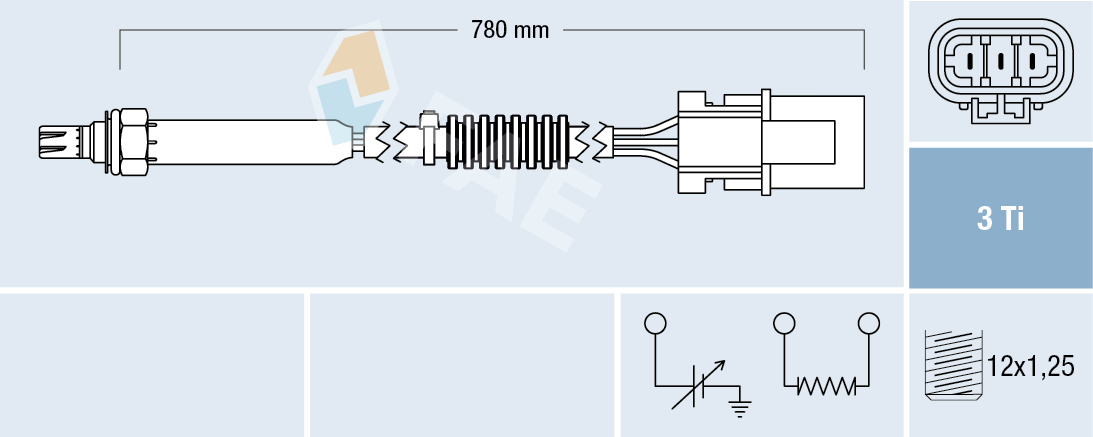 FAE Lambdasonde 77181 for NISSAN