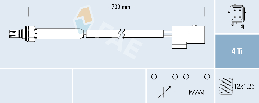 FAE Lambdasonde 77185 for JAGUAR STANDARD AUTOMOBILE