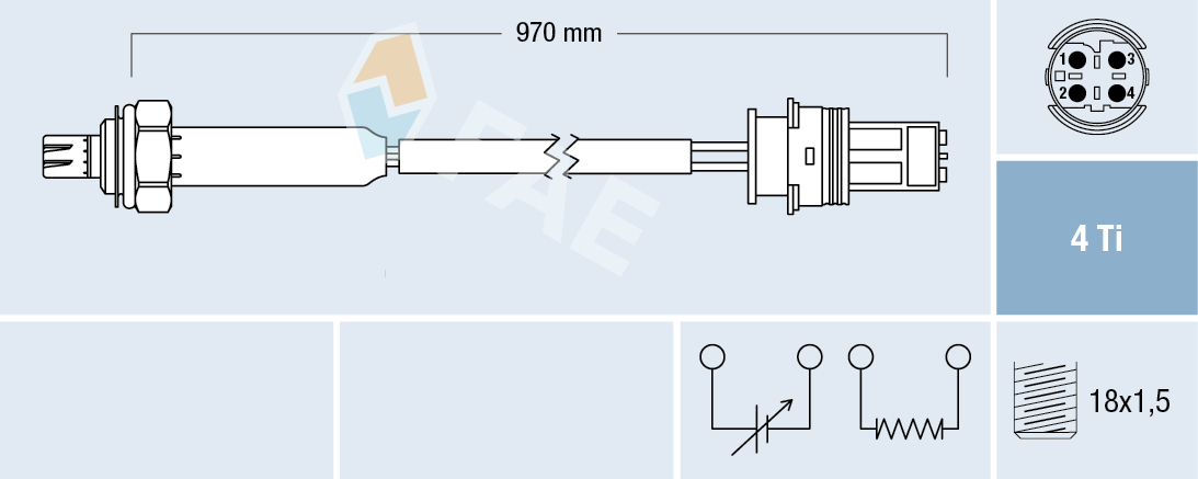FAE Lambdasonde 77190 for BMW