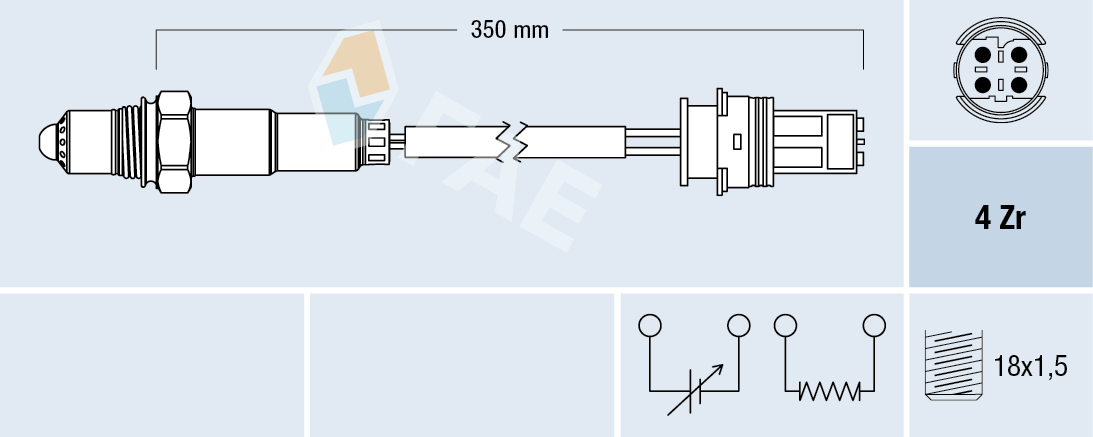 FAE Lambdasonde 77243 for MINI LAND ROVER BMW ROLLS-ROYCE STANDARD AUTOMOBILE ROVER