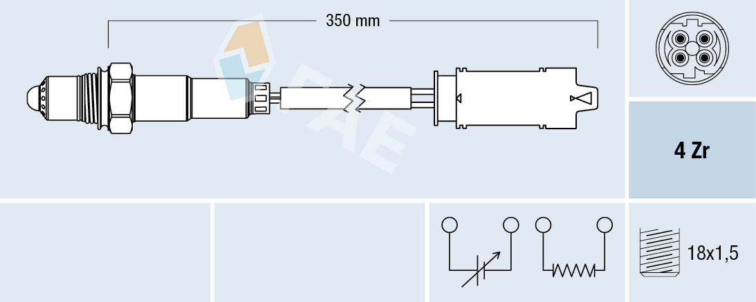 FAE Lambdasonde 77368 for BMW