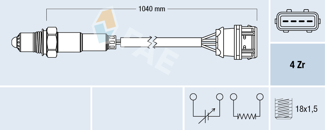 FAE Lambdasonde 77373 for VOLVO