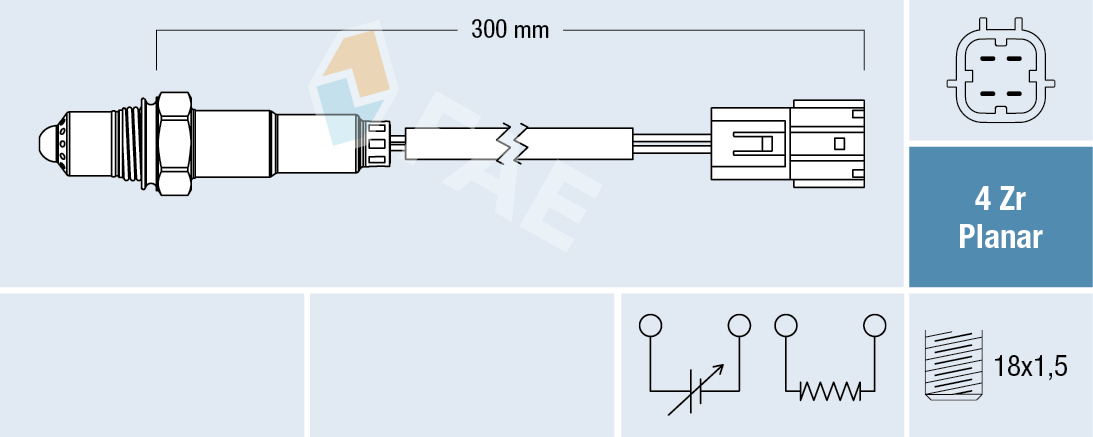 FAE Lambdasonde 77452 for SUZUKI NISSAN STANDARD AUTOMOBILE