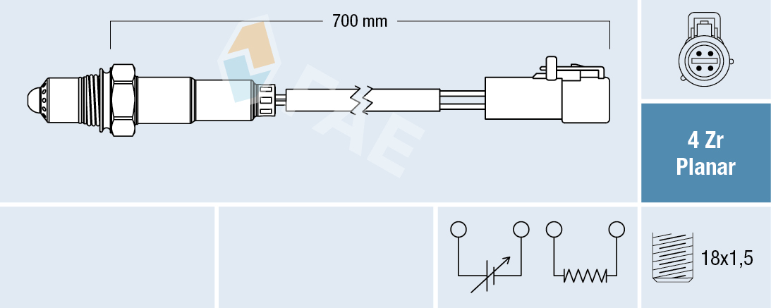 FAE Lambdasonde 77615 for FORD