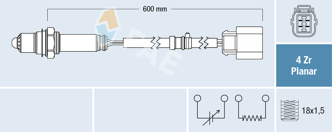 FAE Lambdasonde 77684 for HONDA