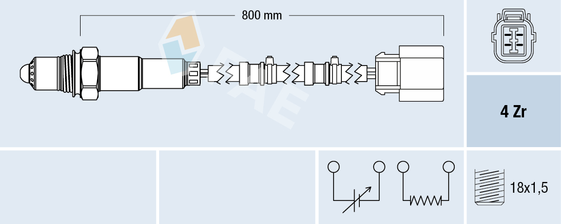 FAE Lambdasonde 77708 for HONDA
