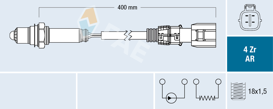 FAE Lambdasonde 75639 for TOYOTA