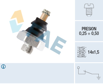 FAE Olietrykskontakt 10250 for MERCEDES-BENZ PUCH