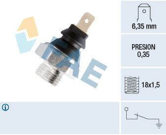 FAE Olietrykskontakt 11620 for PEUGEOT VOLVO STANDARD AUTOMOBILE FIAT RENAULT