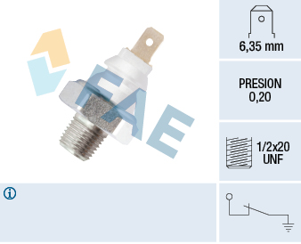 FAE Olietrykskontakt 11700 for STANDARD AUTOMOBILE LAND ROVER