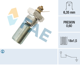 FAE Olietrykskontakt 12260 for PEUGEOT VOLVO FORD CITROËN RENAULT FIAT TALBOT STANDARD AUTOMOBILE