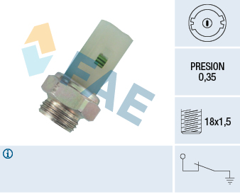 FAE Olietrykskontakt 12380 for VOLVO CHRYSLER RENAULT