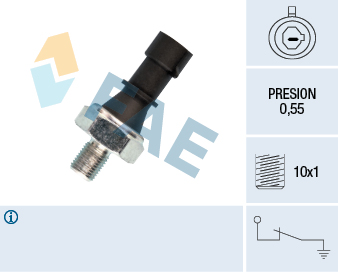 FAE Olietrykskontakt 12436 for OPEL GENERAL MOTORS CHEVROLET MASERATI VAUXHALL JEEP SUZUKI
