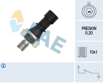 FAE Olietrykskontakt 12438 for OPEL GENERAL MOTORS ISUZU