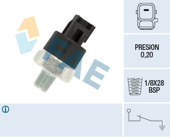 FAE Olietrykskontakt 12550 for VOLVO GENERAL MOTORS CITROËN/PEUGEOT TOYOTA HONDA MAZDA VW MINI STANDARD AUTOMOBILE