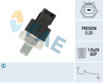 FAE Olietrykskontakt 12555 for OPEL GENERAL MOTORS VAUXHALL INFINITI NISSAN RENAULT RENAULT TRUCKS STANDARD AUTOMOBILE