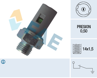 FAE Olietrykskontakt 12636 for OPEL VOLVO GENERAL MOTORS RENAULT NISSAN SUZUKI