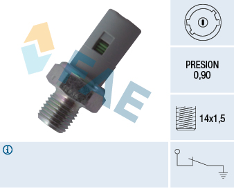 FAE Olietrykskontakt 12635 for DACIA RENAULT NISSAN