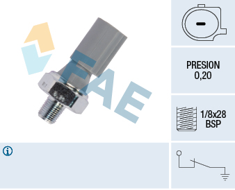 FAE Olietrykskontakt 12830 for SMART PEUGEOT MITSUBISHI STANDARD AUTOMOBILE