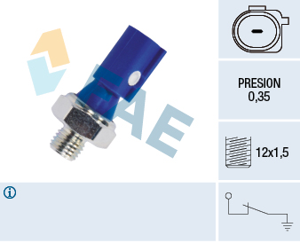 FAE Olietrykskontakt 12841 for MERCEDES-BENZ SMART MITSUBISHI